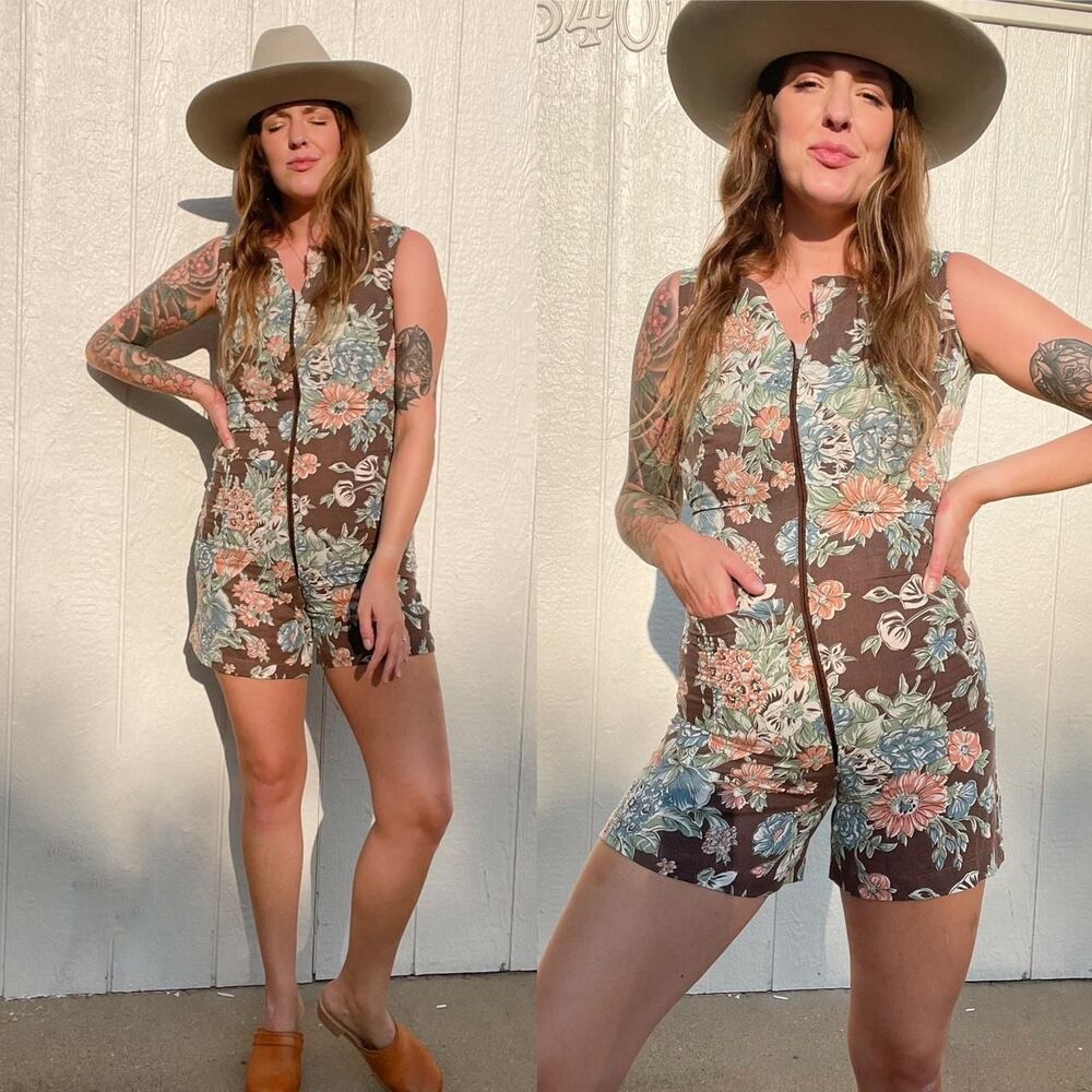 American-vintage Women's multi Playsuit-romper